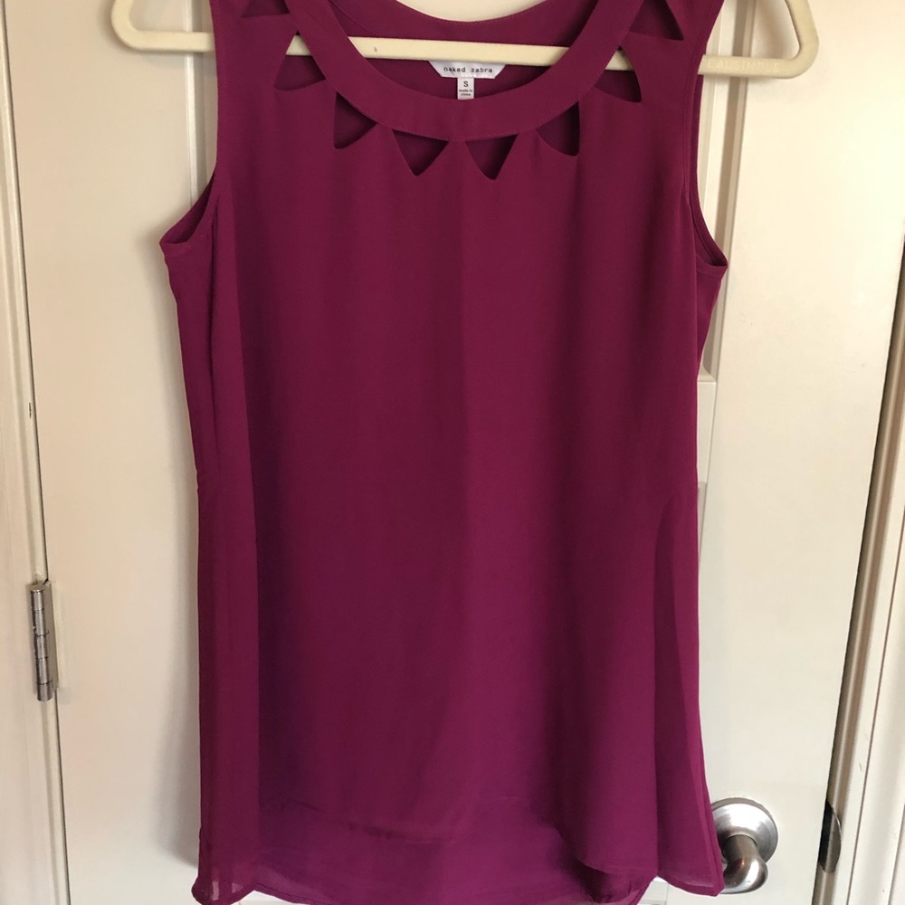 Naked Zebra Sleeveless Blouse